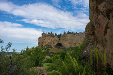 Fototapeta na wymiar Pictograph Cave, Billings, Montana during a summer day