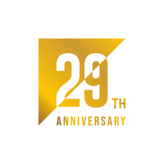 29 year anniversary design template. vector template illustration