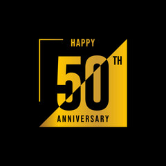 50 year anniversary design template. vector template illustration