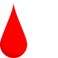 Obraz premium Illustration of blood splash or blood drop icon