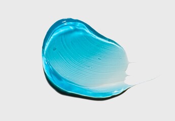 Liquid cool blue gel cosmetic smudge texture
