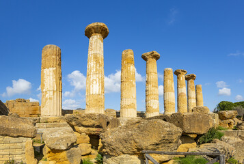 Temple of Hercules in the Valley of the Temples in Agrigento