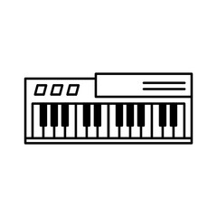 piano keys vector illustration