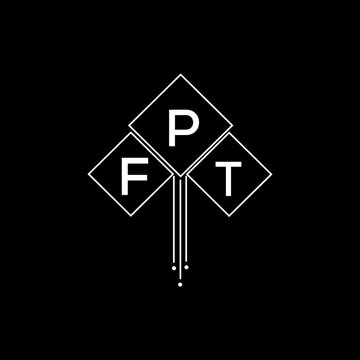 FPT letter logo design with white background in illustrator, FPT vector logo modern alphabet font overlap style.
