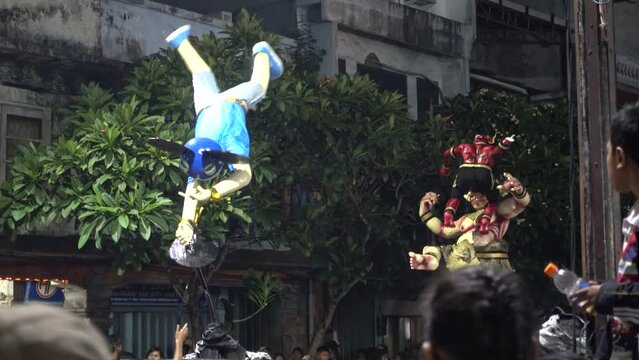 Ogoh-Ogoh parade preceding Nyepi in Denpasar, 8th of March 2016