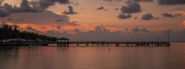pier at key west, florida, usa