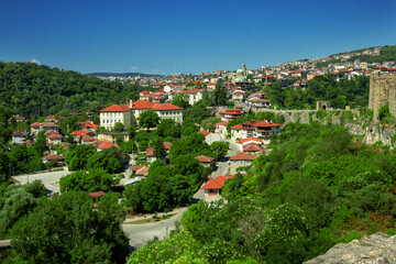 Fototapeta na wymiar View of the city of Veliko Tarnovo. Bulgaria