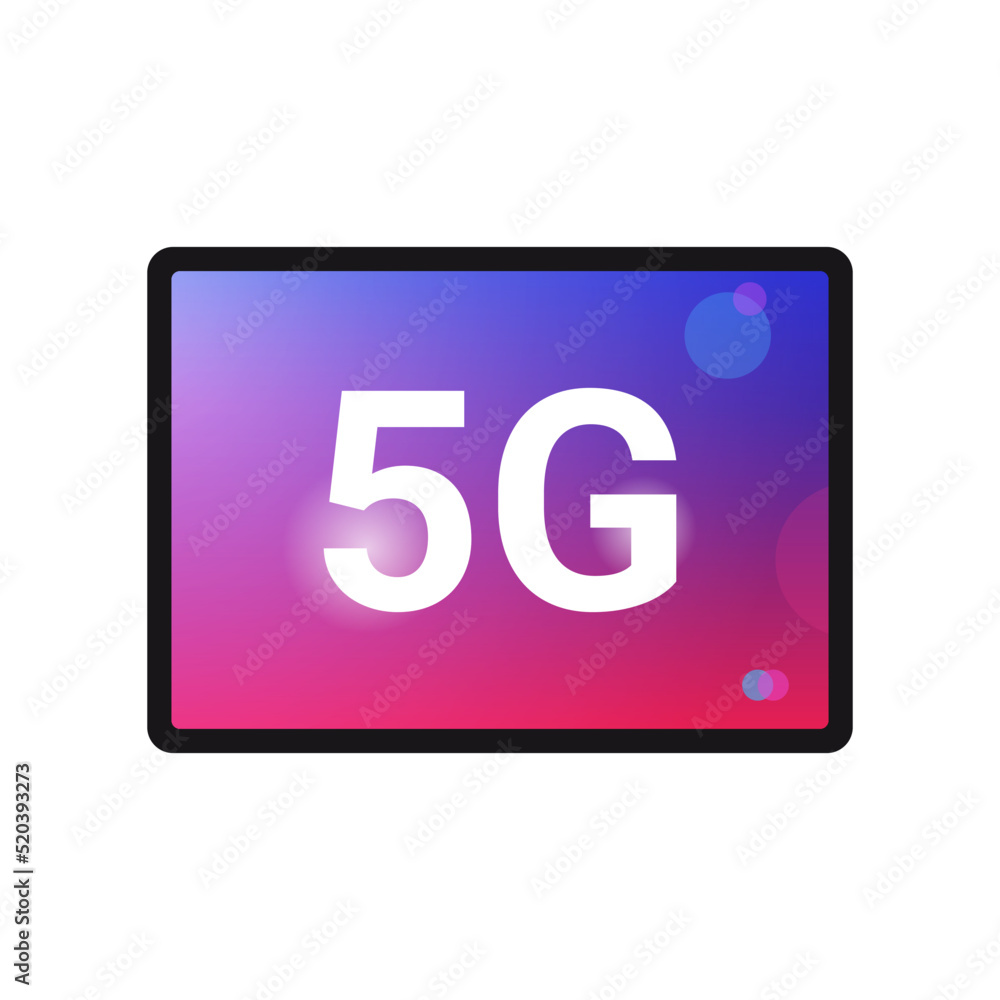 Poster 5g internet connection speed futuristic concept and online wireless system connection technology fla