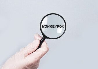 Monkeypox virus concept. Monkey smallpox type. High quality photo