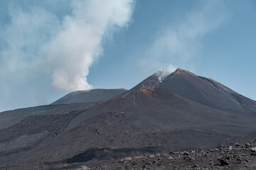 Mount Etna Nord, an active volcano in Sicily.