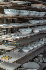 Ceramic souvenir shop in Caltagirone in Sicily.
