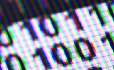 Binary code in the screen. Illustration.