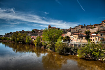 Fototapeta na wymiar The city of Zamora in the community of Castilla y Leon. Spain
