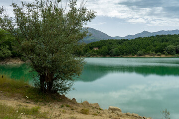 Italy Lazio Scandarello lake