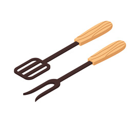 Cutlery For Barbecue Composition