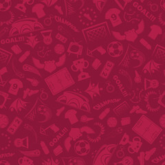 Soccer icons seamless Quatar color background