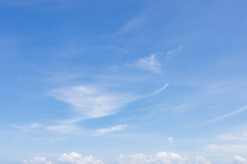 Blue sky with cloud at Krabi Thailand