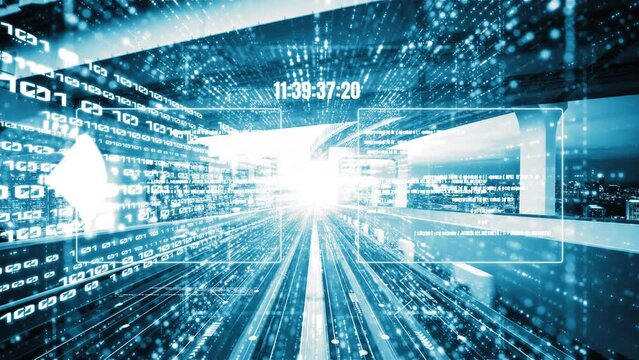 Software development, application programming code and tacit computer coding . Concept of smart digital transformation and technology disruption that changes global trends in new information era .