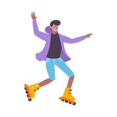 Roller Skating Guy Composition