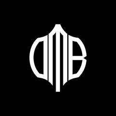 OMB letter logo. OMB best black background vector image. OMB Monogram logo design for entrepreneur and business.
