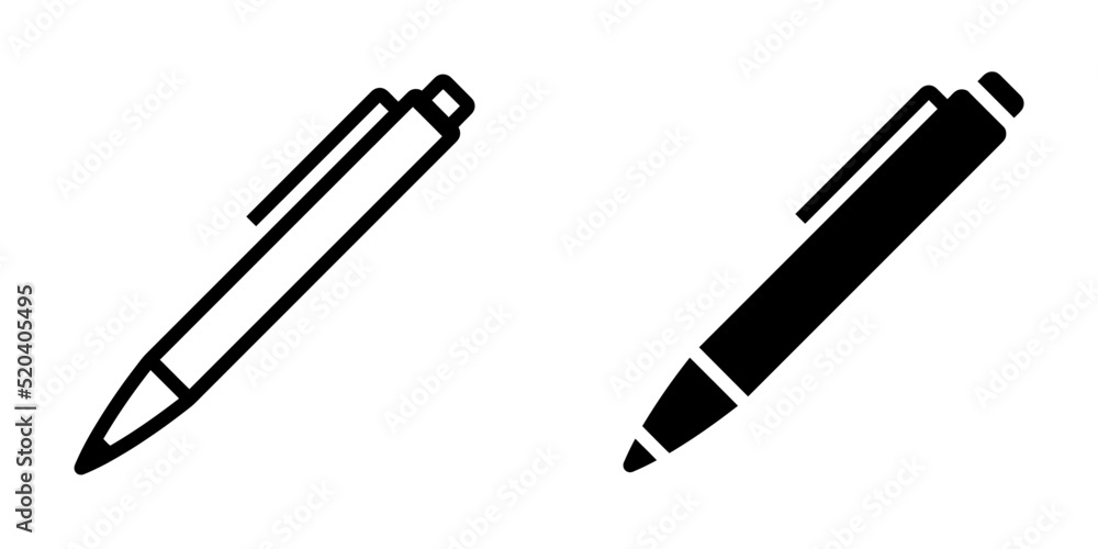 Fototapete ofvs40 outlinefilledvectorsign ofvs - pen vector icon . isolated transparent . signature / write . b
