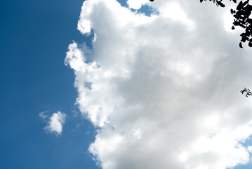 blue sky with white cloudscape