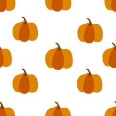 seamless pattern with pumpkins
