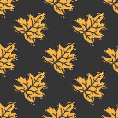 Seamless autumn leaves pattern.  Autumn pattern. autumn maple leaves