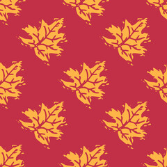 Autumn pattern. Seamless autumn leaves pattern. autumn maple leaves