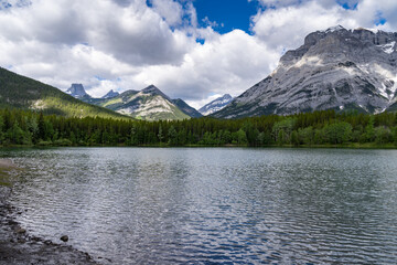 Wedge Pond in Kananaskis Country Alberta Canada in summer