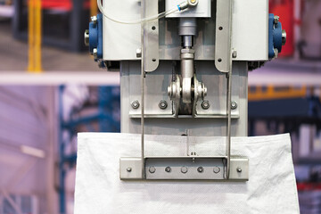Conveyor Filling and Packaging Machine for Food. product packaging concept