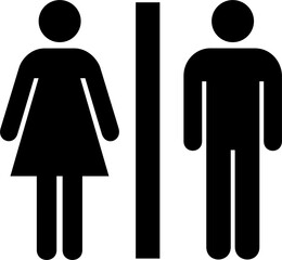 man and woman toilet sign png
