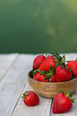 Strawberry in the flower pot