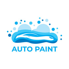 Vector logo of auto repair, airbrushing service