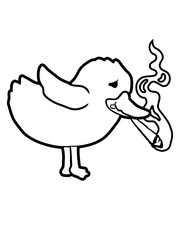 Weed Joint kiffendes Küken 