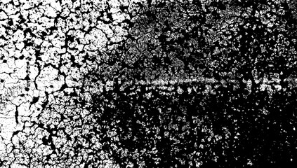 Grunge cracked vector background. Urban old peeled wall.