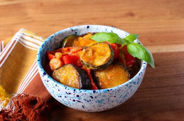 Vegetable saute in bowl