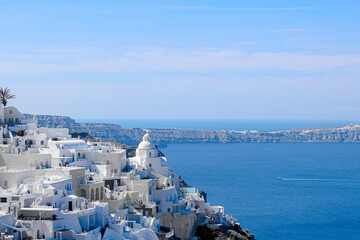 Azul Santorini perfil