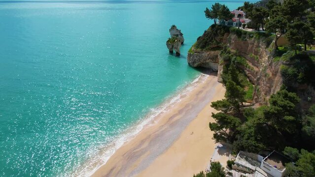 Scenic mediterranean landscape at the coast of Gargano, Italy