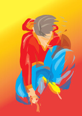 illustration of a person dancing