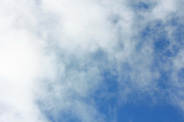 Picture of a blue sky with some clouds in the background.