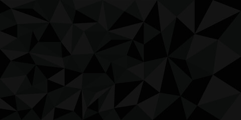 Professional black color triangle abstract vector background