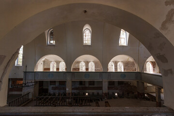 The interiors of the lumivaar church in karelia