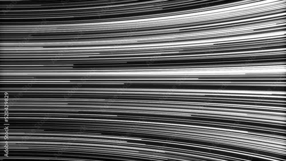 Aufkleber abstract lined background with monochrome striped pattern. motion. narrow black and white lines movi