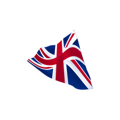 Realistic united kingdom flag vector design