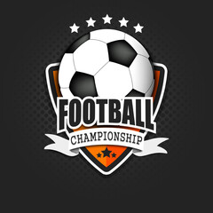Football logo template design