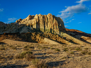 Rock Monolith in Nevada Mountain