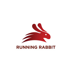 Running rabbit logo