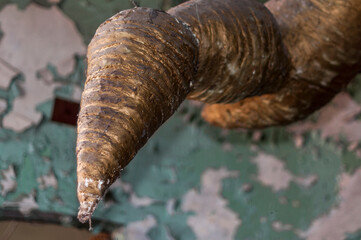 An abandoned old factory made of red bricks - a spinning mill in Poland