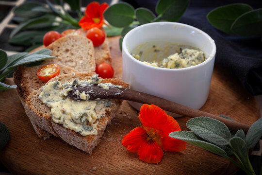Sage butter on bread